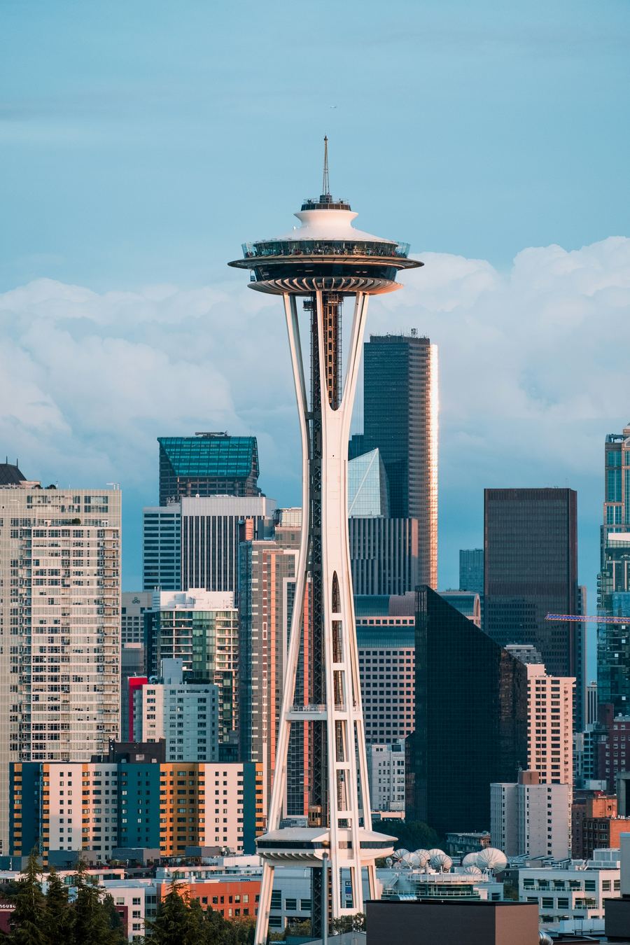 The Space Needle against the Seattle skyline